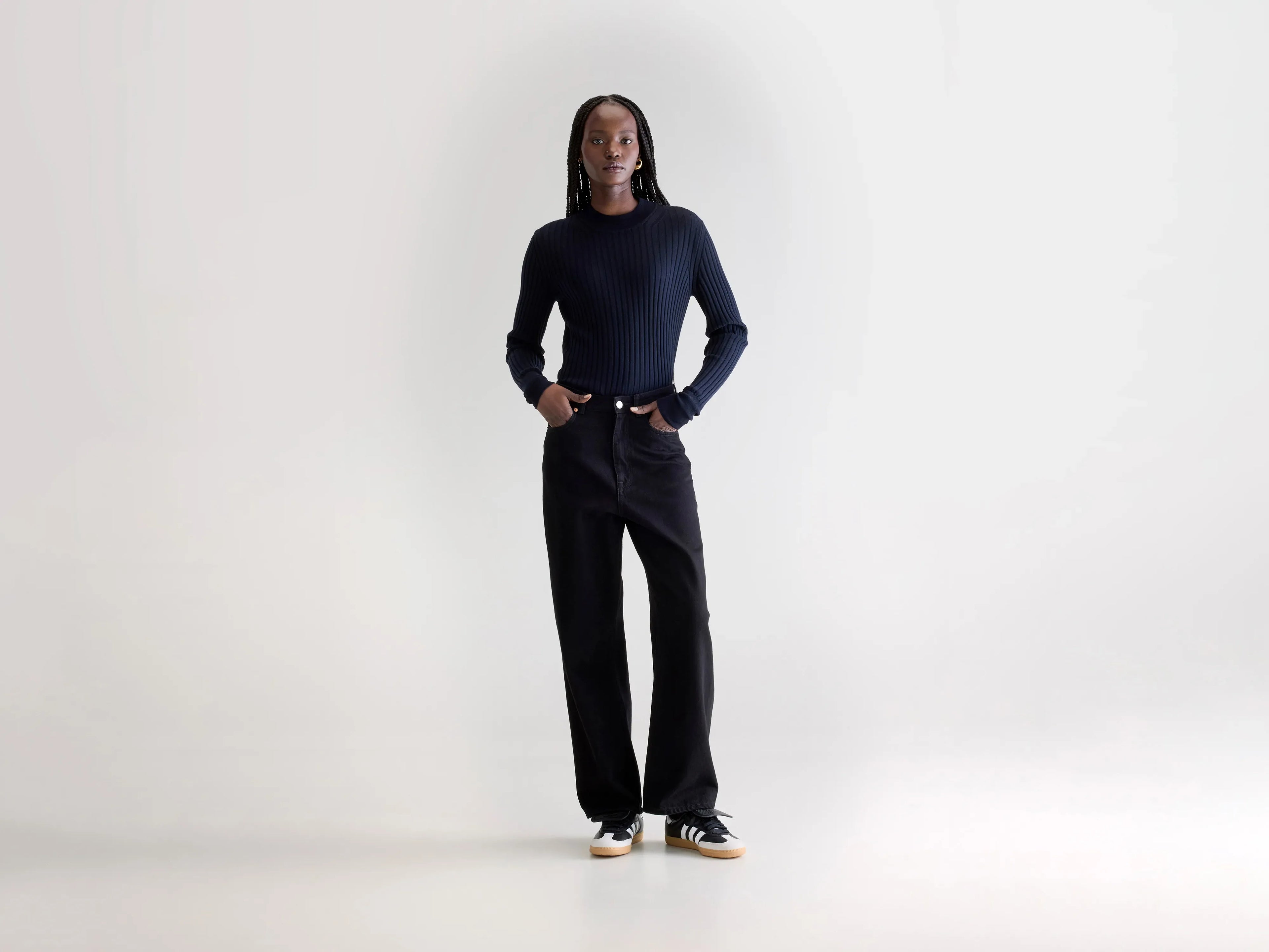 Denim N. 61 wide jeans (252 / W / BLACK RINSE)
